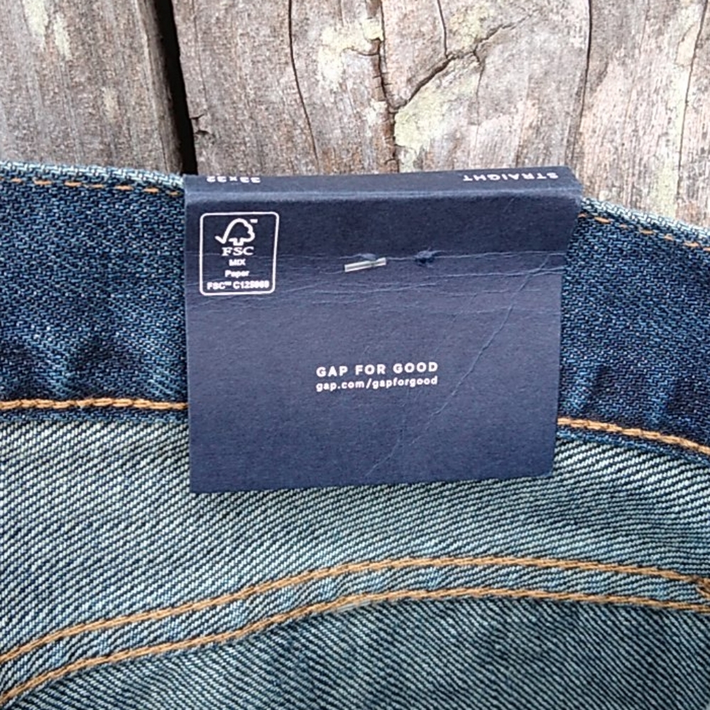 Gap Denim Men's Jeans 33x32 Straight-leg NWT - Picture 12 of 15